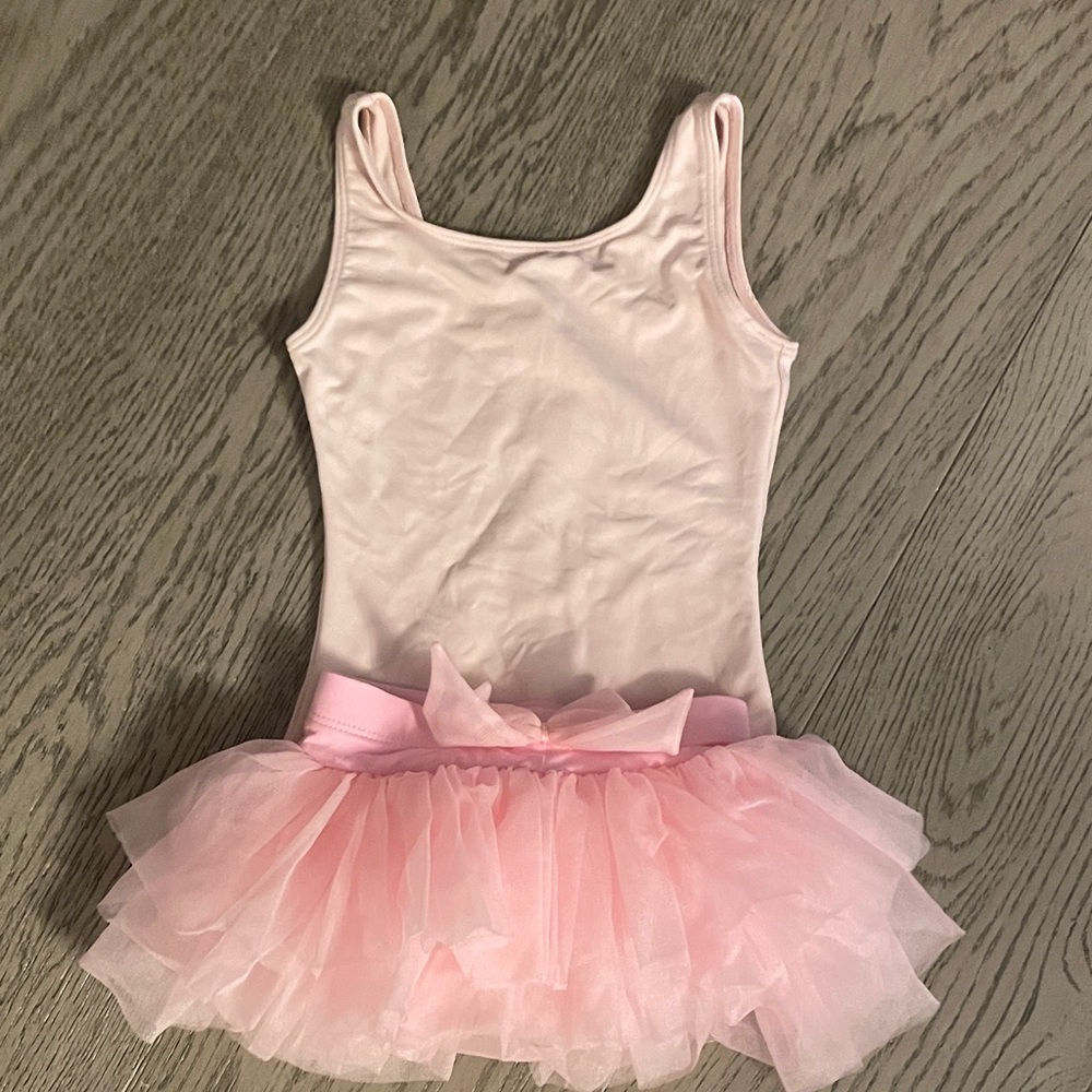 Pink leotard and tutu